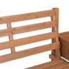 Tuinbank, 2 zits bank, houten bank, balkonbank met bloembak, voor tuin, terras, tot 240 kg belastbaar 9