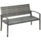 Tuinbank rattanlook parkbank met stalen frame voor 2 personen balkonbank tot 320 kg belastbaar grijs tuinmeubilair 1