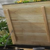 Tuinbox hout kussenbox 121l opbergbox met wielen, weerbestendige opslagkist voor balkon, terras, natuur 10