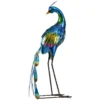 Tuinfiguur pauw weerbestendig sculptuur voor balkon terras 59cm, decoratief buitenornament 1