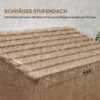 Tuinkast hout, gereedschapsschuur met trapsgewijs schuin dak, opvouwbare plank, tafel, dubbele deuren 110 x 54 x 136 cm, weerbestendige gereedschapskast, tuinhuisje tuinschuur voor tuin, terras, natuurhout 8