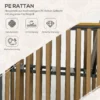 Tuinmeubelset 3 delig. bistroset met salontafel & 2 stoelen, tuinzitgroep met kussens, grijs, ideaal voor terras & balkon 5