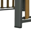 Tuinmeubelset 3 delig. bistroset met salontafel & 2 stoelen, tuinzitgroep met kussens, grijs, ideaal voor terras & balkon 9