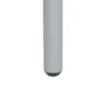Tuinmeubelset eettafel met 6 stapelbare stoelen voor balkon & terras, staal lichtgrijs, weerbestendig & modern 10