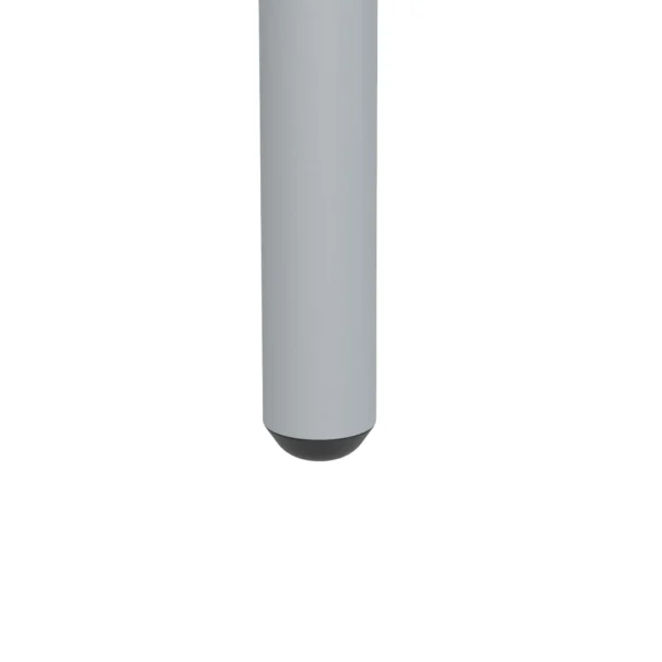 Tuinmeubelset eettafel met 6 stapelbare stoelen voor balkon & terras, staal lichtgrijs, weerbestendig & modern 10