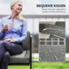 Tuinmeubelset van polyrattan lounge set met sofa stoel tafel kussens weerbestendig zitgroep voor 4 personen balkonmeubelset tuinlounge terrasmeubels voor tuin balkon bruin+donkergrijs 7