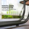 Tuinmeubelset van polyrattan lounge set met sofa stoel tafel kussens weerbestendig zitgroep voor 4 personen balkonmeubelset tuinlounge terrasmeubels voor tuin balkon bruin+donkergrijs 9