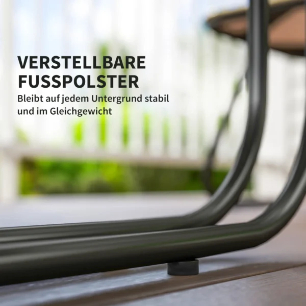 Tuinmeubelset van polyrattan lounge set met sofa stoel tafel kussens weerbestendig zitgroep voor 4 personen balkonmeubelset tuinlounge terrasmeubels voor tuin balkon bruin+donkergrijs 9