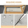Tuinmeubelset voor 3 personen met chaiselongue, dubbelbank en tafel, weerbestendig rattan ontwerp, ideaal voor terras en balkon 6