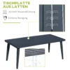 Tuinmeubelset voor 4 personen, sofa met fauteuil en bijzettafel, polyrattan & aluminium, grijs, weerbestendig & modern 7