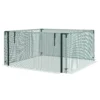 Tuinnet insectenbeschermingsnet met ritssluiting deur 1,25x1,25m winddicht van staal in groen voor tuin & terras 1