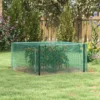 Tuinnet insectenbeschermingsnet met ritssluiting deur 1,25x1,25m winddicht van staal in groen voor tuin & terras 10