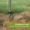 Tuinnet insectenbeschermingsnet met ritssluiting deur 1,25x1,25m winddicht van staal in groen voor tuin & terras 8