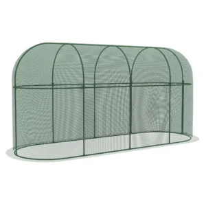 Tuinnet plantenbeschermingstent 3x1m, winddicht & insectenbescherming, ongediertebescherming van staal, groen voor tuinplanten 1