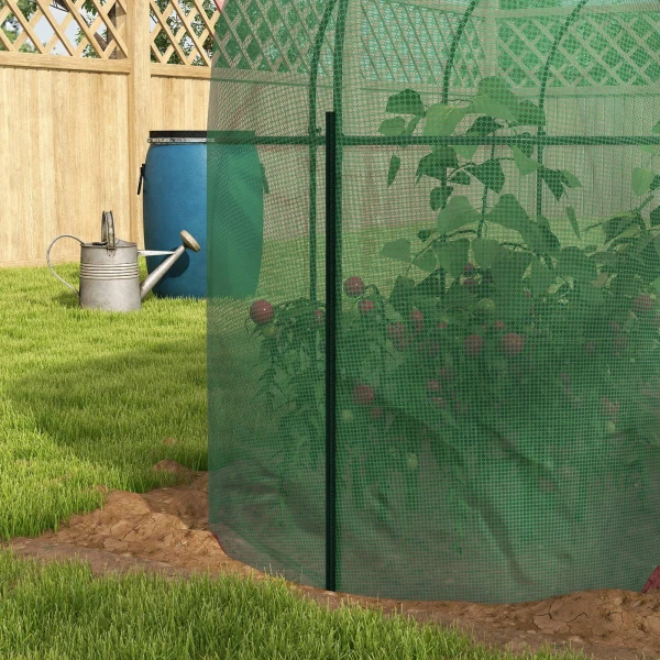 Tuinnet plantenbeschermingstent 3x1m, winddicht & insectenbescherming, ongediertebescherming van staal, groen voor tuinplanten 10