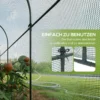Tuinnet plantenbeschermingstent 3x1m, winddicht & insectenbescherming, ongediertebescherming van staal, groen voor tuinplanten 6
