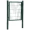 Tuinpoort hekpoort stalen deur 97 x 150 cm met handvat, slot en sleutels in groen voor tuin & entreegebied 1