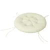 Tuinstoelkussen zitkussen voor maanstoel met 10 cm vulling, comfortabel stoelkussen van polyester in beige voor tuinmeubilair 1
