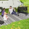 Tuinwagen 200 kg belastbaar, tweelaags transportwagen met verwijderbare zeil, handvat, wielen, stuuras, opvouwbare bolderwagen, handwagen, tuinkar, gereedschapswagen voor huis, tuin zwart 10