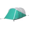 Tunnel tent campingtent voor 5 personen familietent met 2 kamers en draagtas 3000mm waterkolom in groen voor tuin 1