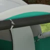 Tunnel tent campingtent voor 5 personen familietent met 2 kamers en draagtas 3000mm waterkolom in groen voor tuin 10