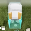 Tunnel tent campingtent voor 5 personen familietent met 2 kamers en draagtas 3000mm waterkolom in groen voor tuin 8