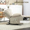 Tv fauteuil met elektrische opsta hulp, relaxfauteuil met 3 motoren, ligfunctie, tv fauteuil met pocketvering en afstandsbediening in lichtgrijs 8