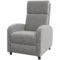 Tv fauteuil met ligfunctie tot 120 kg, gestoffeerd, tv fauteuil in linnenlook met voetensteun, comfortabele ligstoel voor woonkamer 1