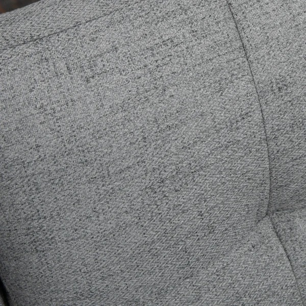 Tweezitsbank loveseat met kussens in linnenlook, dubbelbank voor woonkamer & slaapkamer, grijs, 139 x 68 x 76 cm 10