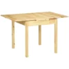 Uitbreidbare klaptafel 2 4 personen houten tafel natuur 120x80x75cm 1