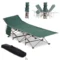 Veldbed met opbergtas, opvouwbaar campingbed, campingligstoel, incl. draagtas, staal oxford, groen, 190 x 68 x 52 cm 1