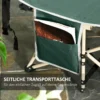 Veldbed met opbergtas, opvouwbaar campingbed, campingligstoel, incl. draagtas, staal oxford, groen, 190 x 68 x 52 cm 7