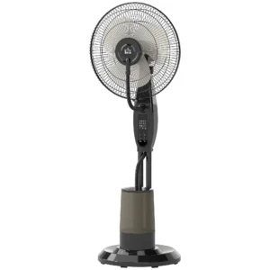 Ventilator met waterkoeling, staande ventilator met sproeinevel, afstandsbediening, timerfunctie, 3,2l watertank, 3 modi, 75 w, oscillerende waterventilator met wielen, 120 cm 1