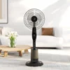 Ventilator met waterkoeling, staande ventilator met sproeinevel, afstandsbediening, timerfunctie, 3,2l watertank, 3 modi, 75 w, oscillerende waterventilator met wielen, 120 cm 10