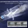 Ventilator met waterkoeling, staande ventilator met verstelbare sproeinevel, 3 snelheden, 3 l watertank, 75° oscillerend, 90 w waterkoelventilator met wielen, 125 cm 5