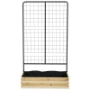 Verhoogd bed met klimhulp, plantenbak van natuurhout, kruidenbed & bloembak voor tuin & balkon, 80 x 38 x 145 cm 10