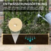 Verhoogd bed met klimhulp, plantenbak van natuurhout, kruidenbed & bloembak voor tuin & balkon, 80 x 38 x 145 cm 6