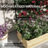 Verhoogd bed met klimhulp, plantenbak van natuurhout, kruidenbed & bloembak voor tuin & balkon, 80 x 38 x 145 cm 8
