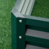 Verhoogd bloembed van staal 120x120x30cm voor tuin terras balkon groentebed in groen 8