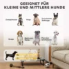 Verhoogd hondenbed opvouwbaar huisdierbed, outdoor hondenligstoel met netontwerp, ademend, voor kleine en middelgrote honden lichtgrijs oxford 75 x 51 x 18 cm 9