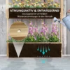 Verhoogd houten bloembed, 4 laags plantenbed met afvoergaten, vroeg bloembed, tuinbed, plantenbak 88,5 x 45 x 140 cm, groentebed voor tuin balkon, bloempot voor bloemen, planten, fruit, groenten 6