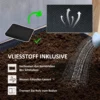Verhoogd houten bloembed, 4 laags plantenbed met afvoergaten, vroeg bloembed, tuinbed, plantenbak 88,5 x 45 x 140 cm, groentebed voor tuin balkon, bloempot voor bloemen, planten, fruit, groenten 7