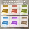 Verhoogd houten bloembed met 3 niveaus en binnen vlies voor tuin balkon 108x80x140cm natuur 8