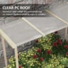 Verhoogd houten plantenbed met deksel 110x60x152cm plantenbak met vliesstof voor tuin balkon natuur 6