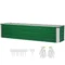 Verhoogd tuinbed van staal plantenbak bloembak 183 x 47 x 40 cm met handschoenen in groen voor groenten & bloemen 1