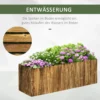 Verhoogde plantenbak 120 x 40 x 40 cm gemaakt van sparrenhout voor kruiden groenten bloembed bloembak 6