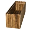 Verhoogde plantenbak 120 x 40 x 40 cm gemaakt van sparrenhout voor kruiden groenten bloembed bloembak 9