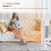 Verwarmingstoestel ventilatorkachel 2000w elektrische keramische verwarmingskolom met afstandsbediening 24 uurs timer oscillatie compact 21x21x63,5cm 8