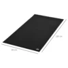 Vloerbeschermingsmat fitnessapparatuur pvc zwart 180x90x0,6cm 4