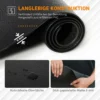 Vloerbeschermingsmat fitnessapparatuur pvc zwart 180x90x0,6cm 6